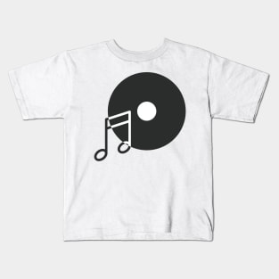 Vinyl Musical Note Kids T-Shirt